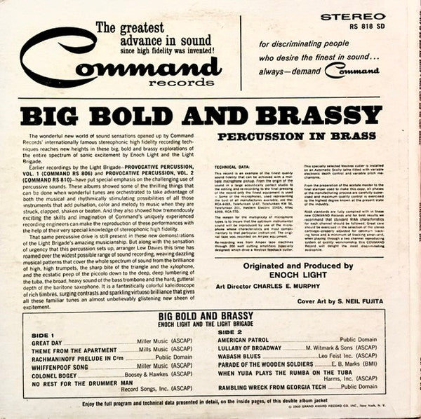 Enoch Light And The Light Brigade - Big Bold And Brassy Percussion In Brass