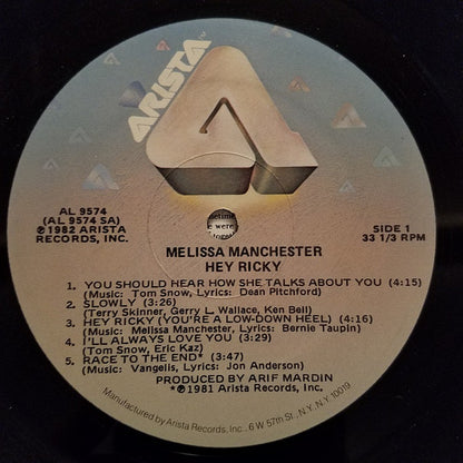 Melissa Manchester - Hey Ricky