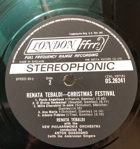 Renata Tebaldi - Christmas Festival