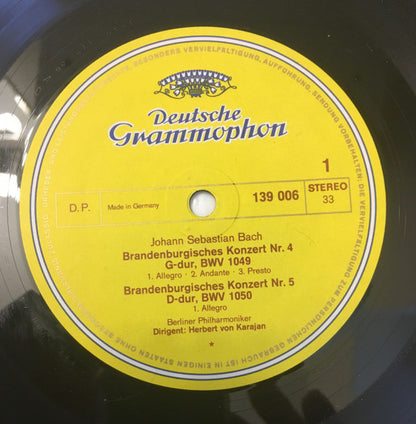 Johann Sebastian Bach, Herbert Von Karajan, Berliner Philharmoniker - Brandenburgische Konzerte Nr. 4, 5 & 6