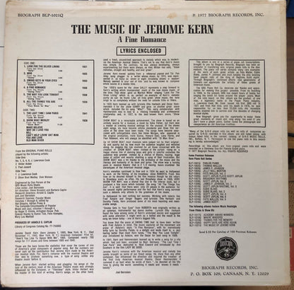 Various - The Music Of Jerome Kern - A Fine Romance