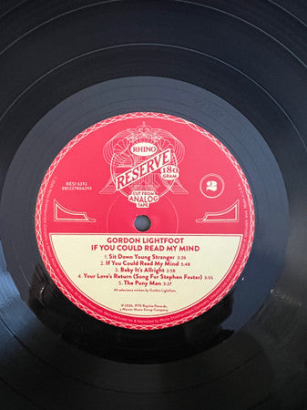 If You Could Read My Mind - secondary