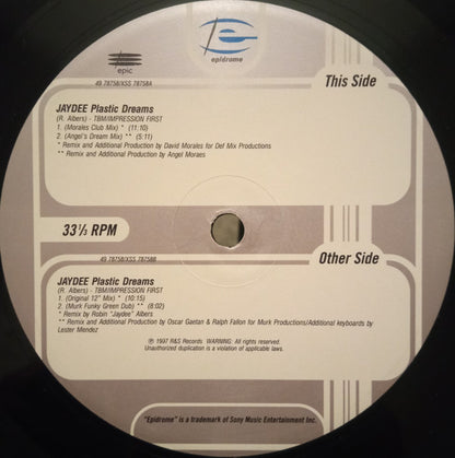 Plastic Dreams (Revisited) - secondary