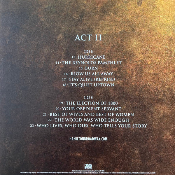 Hamilton: An American Musical (Original Broadway Cast Recording) - secondary