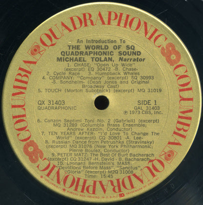 An Introduction To The World Of SQ Quadraphonic Sound - secondary