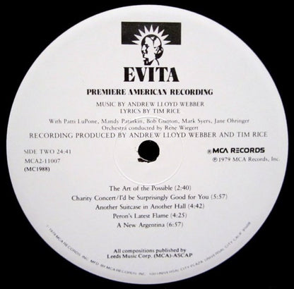 Evita: Premiere American Recording - secondary