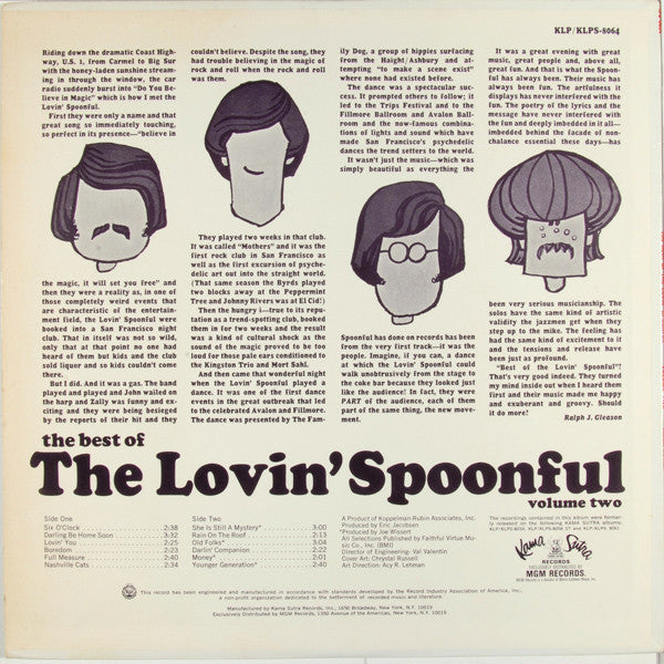 The Best Of The Lovin' Spoonful  Volume Two - secondary