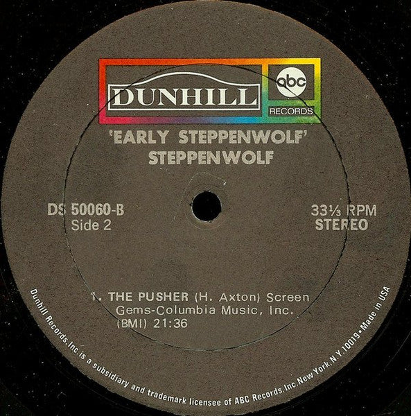 Early Steppenwolf - secondary