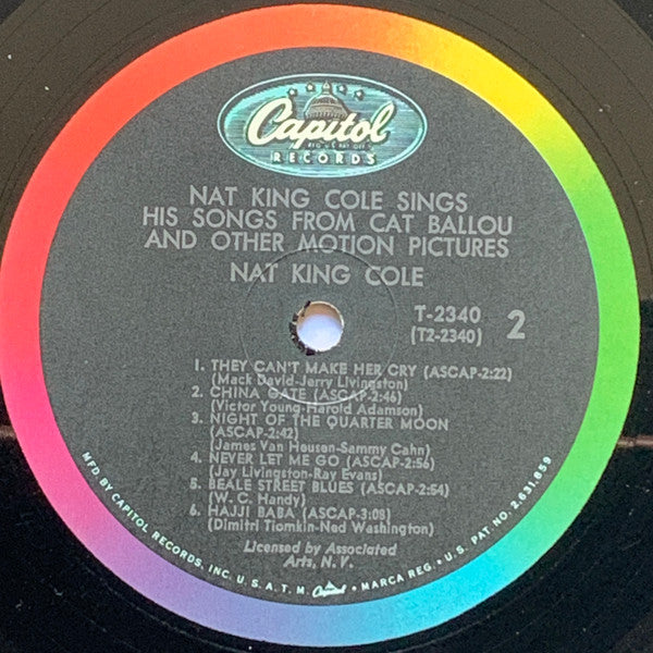 Nat King Cole - Nat King Cole Sings His Songs From Cat Ballou And Other Motion Pictures