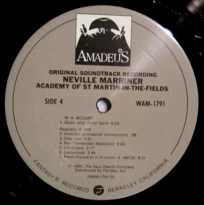 Sir Neville Marriner, The Academy Of St. Martin-in-the-Fields - Amadeus (Original Soundtrack Recording)