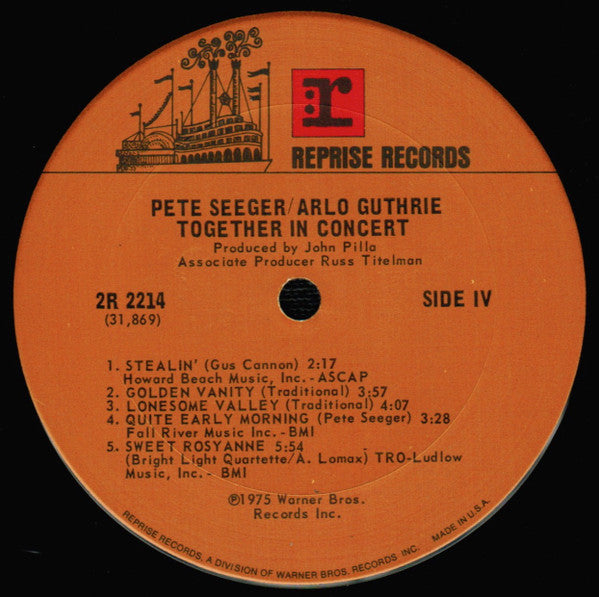 Pete Seeger & Arlo Guthrie Together In Concert - secondary