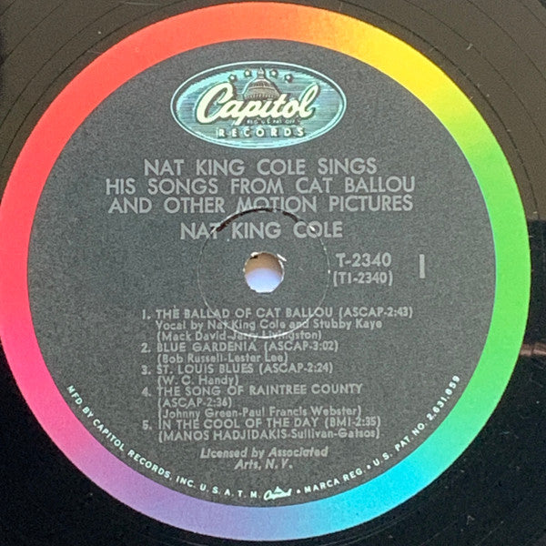 Nat King Cole - Nat King Cole Sings His Songs From Cat Ballou And Other Motion Pictures