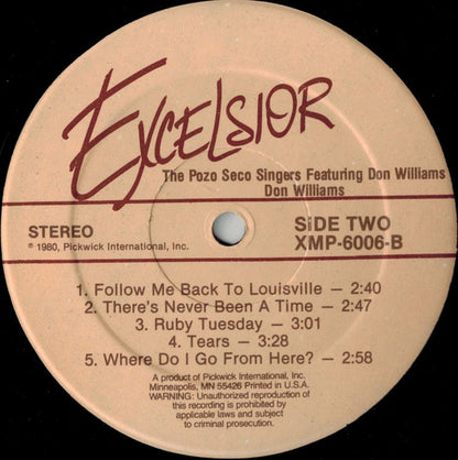 Pozo Seco, Don Williams - The Pozo Seco Singers Featuring Don Williams