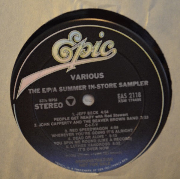 The Long Hit Summer (On Epic, Portrait And The CBS Associated Labels) - secondary
