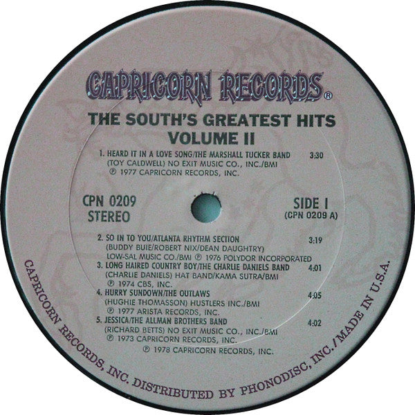 The South's Greatest Hits Volume II - secondary