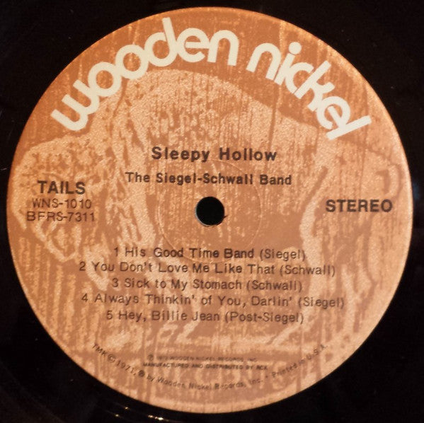 The Siegel-Schwall Band - Sleepy Hollow