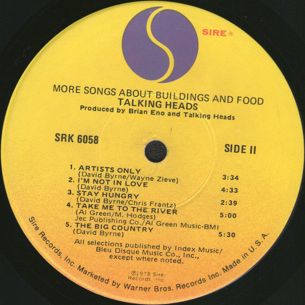 More Songs About Buildings And Food - secondary