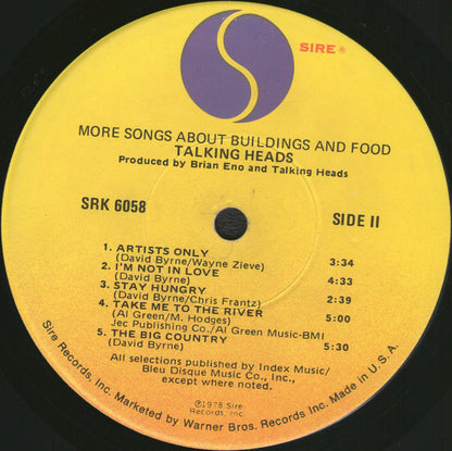 More Songs About Buildings And Food - secondary