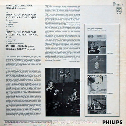 Sonatas For Piano And Violin K. 454, K. 481 - secondary