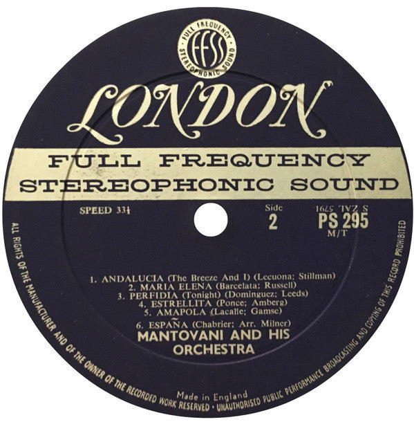 Mantovani And His Orchestra - Latin Rendezvous