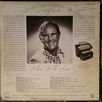 Lenny Dee - Where Is The Love