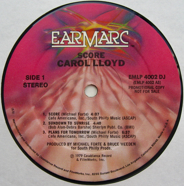 Carol Lloyd - Score