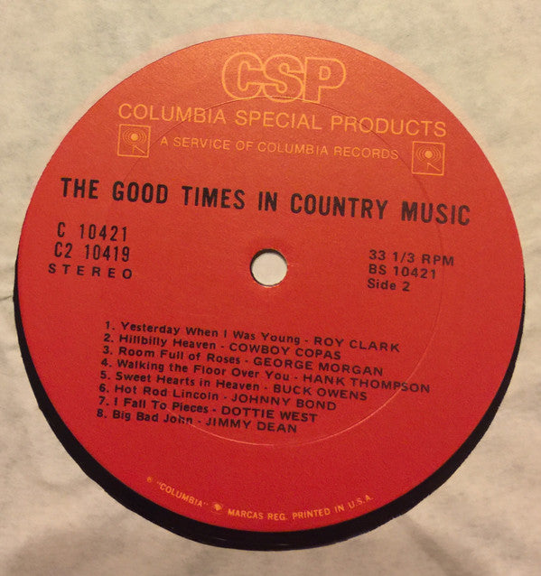 Various - The Good Times In Country Music