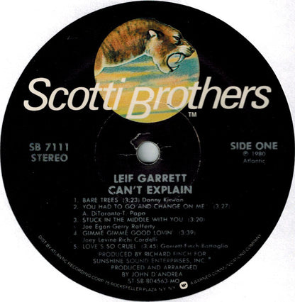 Leif Garrett - Can't Explain