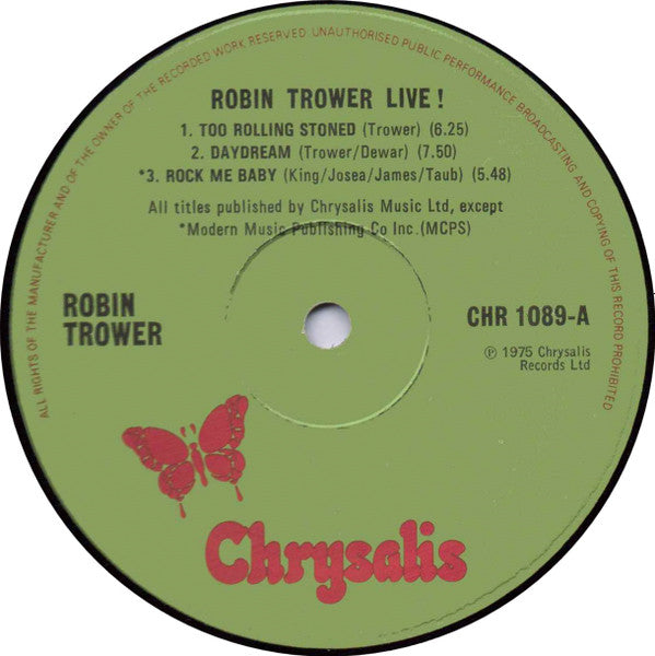 Robin Trower Live! - secondary
