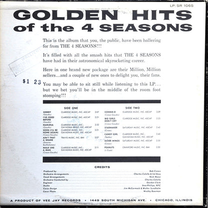 Golden Hits Of The 4 Seasons - secondary