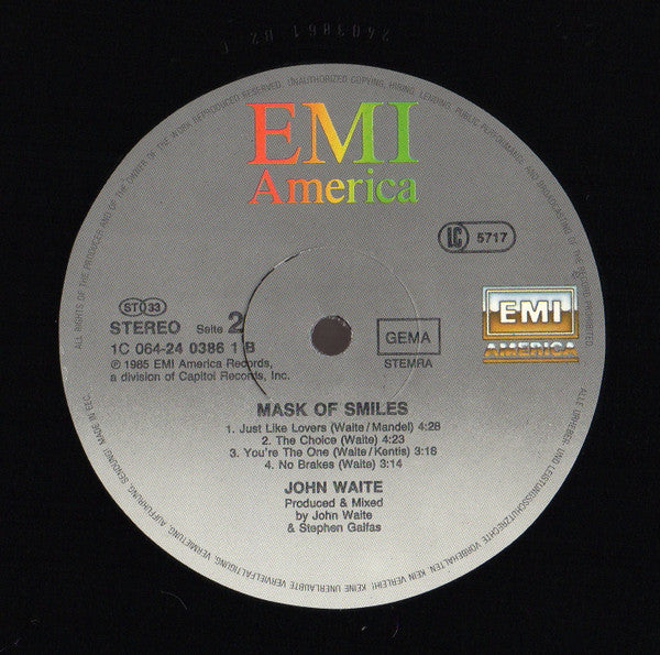 John Waite - Mask Of Smiles