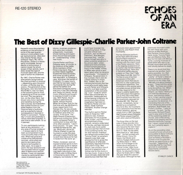 The Best Of Dizzy Gillespie - Charlie Parker - John Coltrane - secondary