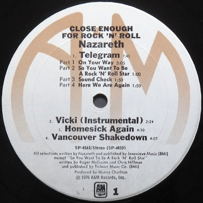 Close Enough For Rock 'N' Roll - secondary
