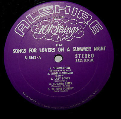 101 Strings - Play Songs For Lovers On A Summer Night