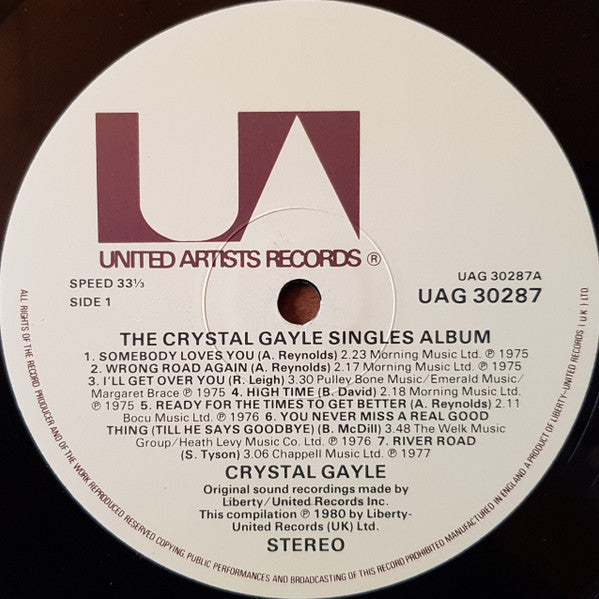 The Crystal Gayle Singles Album - secondary
