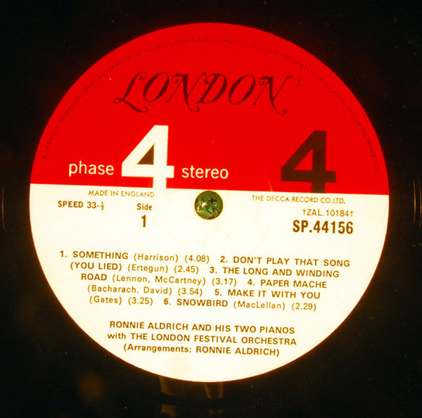 Ronnie Aldrich And His Two Pianos - Close To You