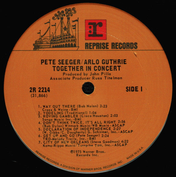 Pete Seeger & Arlo Guthrie Together In Concert - secondary