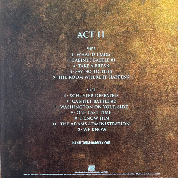 Hamilton: An American Musical (Original Broadway Cast Recording) - secondary