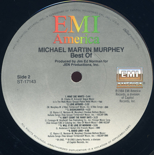The Best Of Michael Martin Murphey - secondary