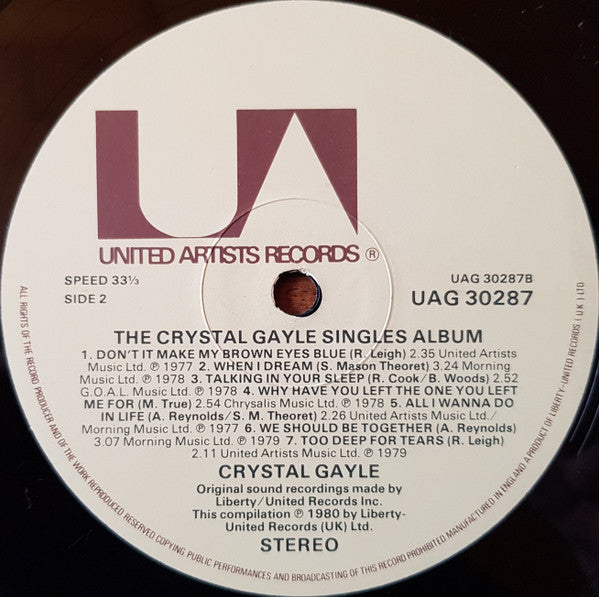 The Crystal Gayle Singles Album - secondary