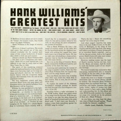 Hank Williams' Greatest Hits - secondary