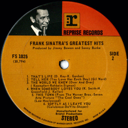 Frank Sinatra's Greatest Hits! - secondary