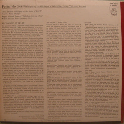 Works By Reger, Widor, Liszt, Franck - secondary