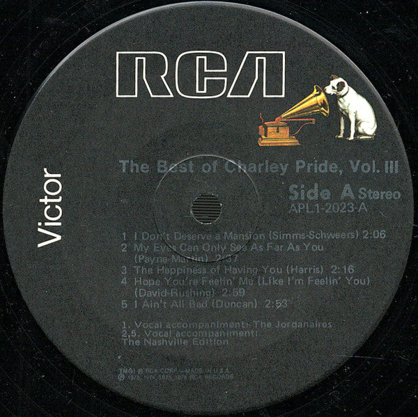 The Best Of Charley Pride Vol. III - secondary