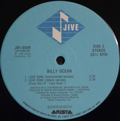 12" Single: Billy Ocean - Love Zone - Extended Version