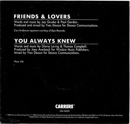 Friends & Lovers - secondary