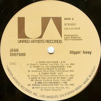Slippin' Away - secondary