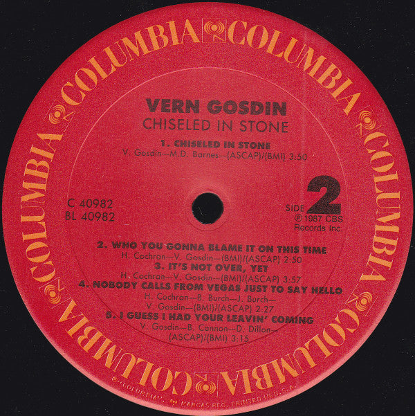 Vern Gosdin - Chiseled In Stone