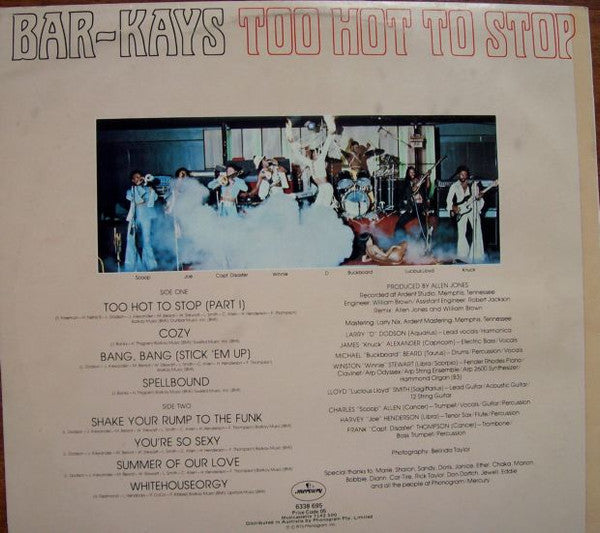 Bar-Kays - Too Hot To Stop
