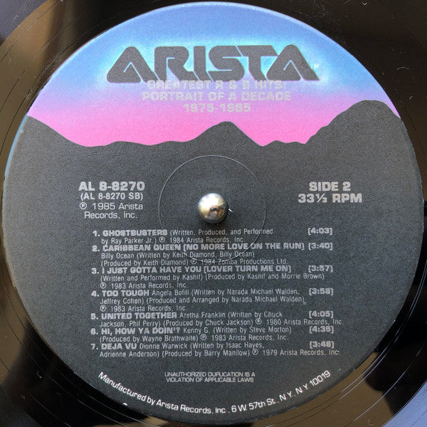 Greatest R&B Hits: Portrait Of A Decade - secondary